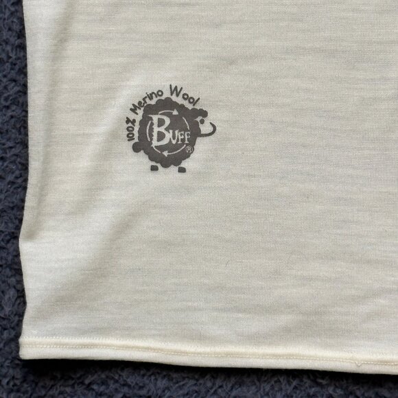 Buff Lightweight Cream Merino Wool Neckwear Unisex Tube Ski Hiking Neckwear - Picture 3 of 5